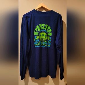 PHISH Fall Tour '23 Blue Fish Design Long Sleeve Tee - Unisex 2XL XXL